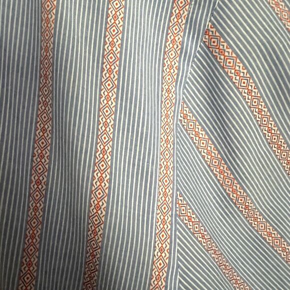 SCOTCH & SODA AMSTERDAM COUTURE PARADISE OWN MEN'S SHIRTS SIZE L BLUE Red Stripe - Picture 5 of 9